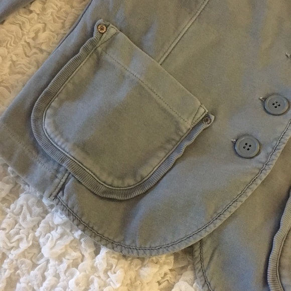 Slate Blue Cotton Jacket - Picture 2 of 9